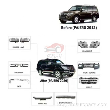 Pajero 2012는 2021+ 업그레이드 바디 키트로 업그레이드합니다